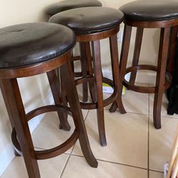 4 Wooden Stools - Great Condition!