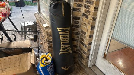 Everlast punching bag its in a good conditiom just need to clean it