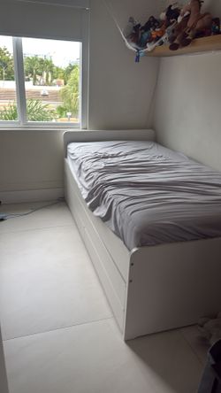 Twin Bed IKEA With Storage And Mattress Pull Put Bed