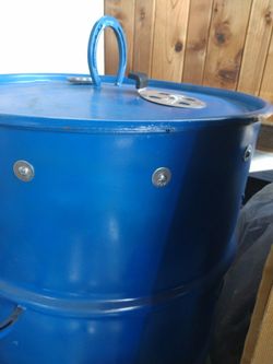 Custom 55 gallon barrel smoker