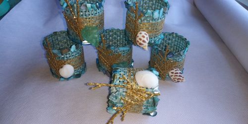 Beachy napkin rings