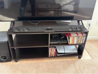 TV stand on wheels
