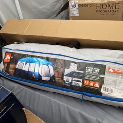 Ozark Trail 13' x 9' 8-Person Cabin Tent with LED Lighted Poles, 32 lbs