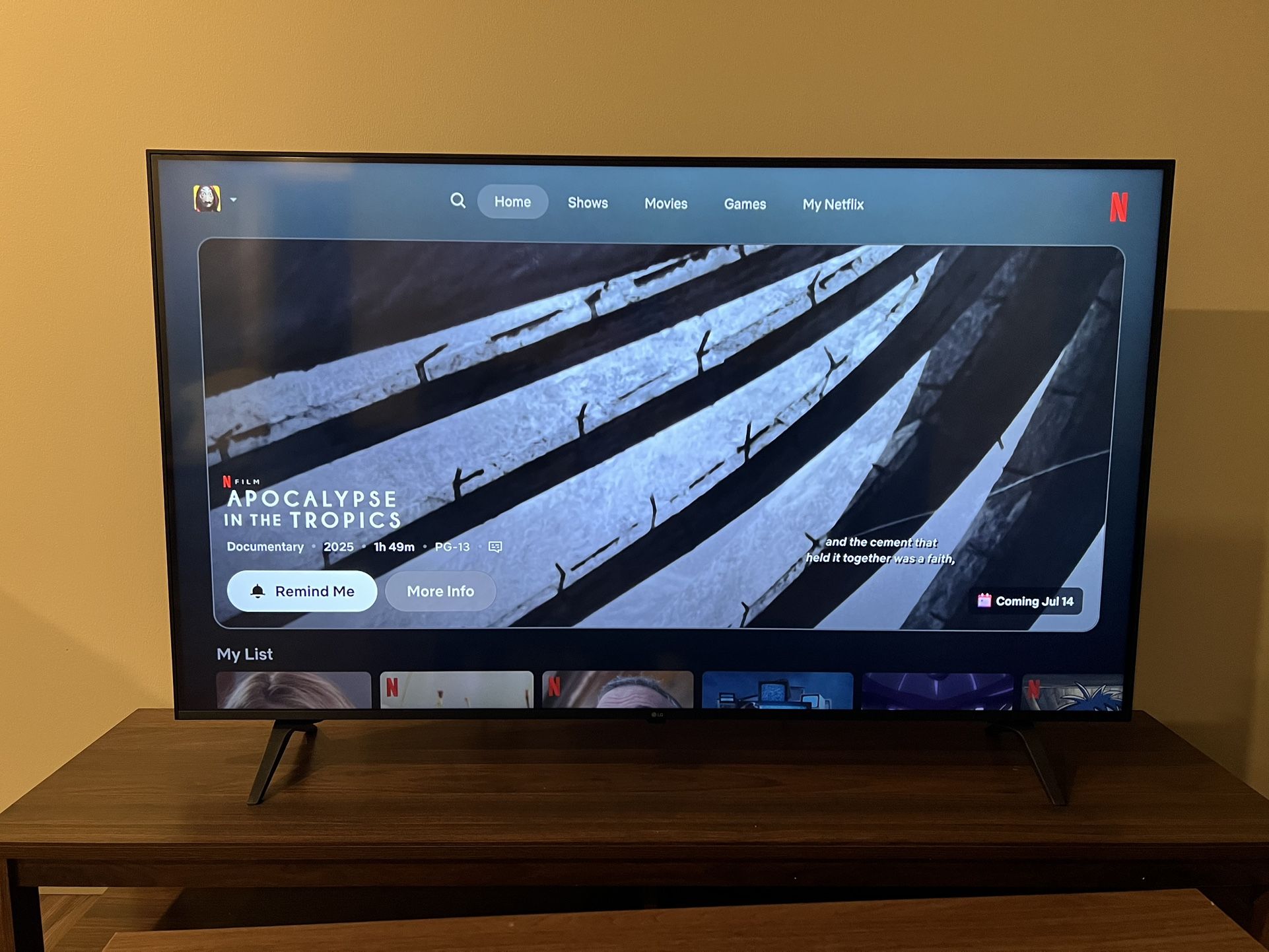 LG 55” Smart TV (55UT8000)