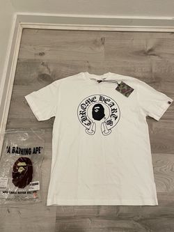 BAPE x Chrome Hearts Graphic T-Shirt – White, Size M