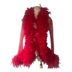 Shirley Hollywood Red Nylon Robe