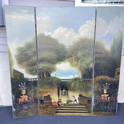 Chelsea House Port Royal Collection 3 Panel Folding Screen