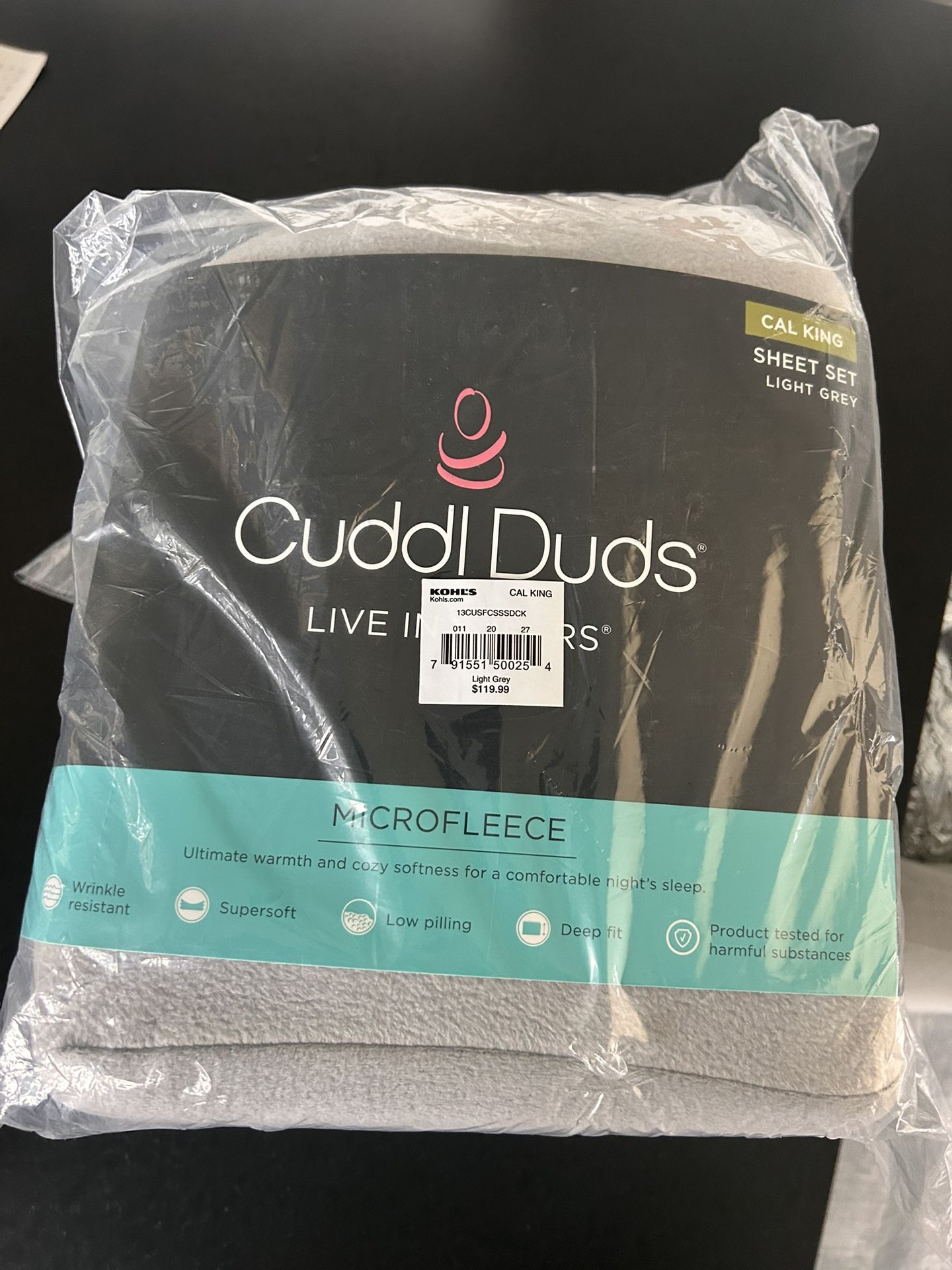 Cuddl Duds Microfleece Sheet Set