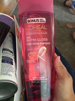 Loreal shampoo nutri gloss high shine