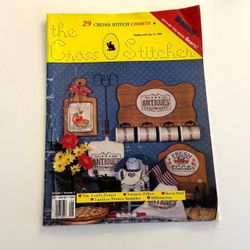 The Cross Stitcher Magazine Vol 7 #2 Counted Cross Stitch Pattern Chart 1990