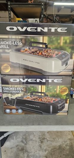 Ovente
OVENTE Smokeless Indoor Electric Grill with 15x9 Inch Non-Stick Grill & Griddle Plate