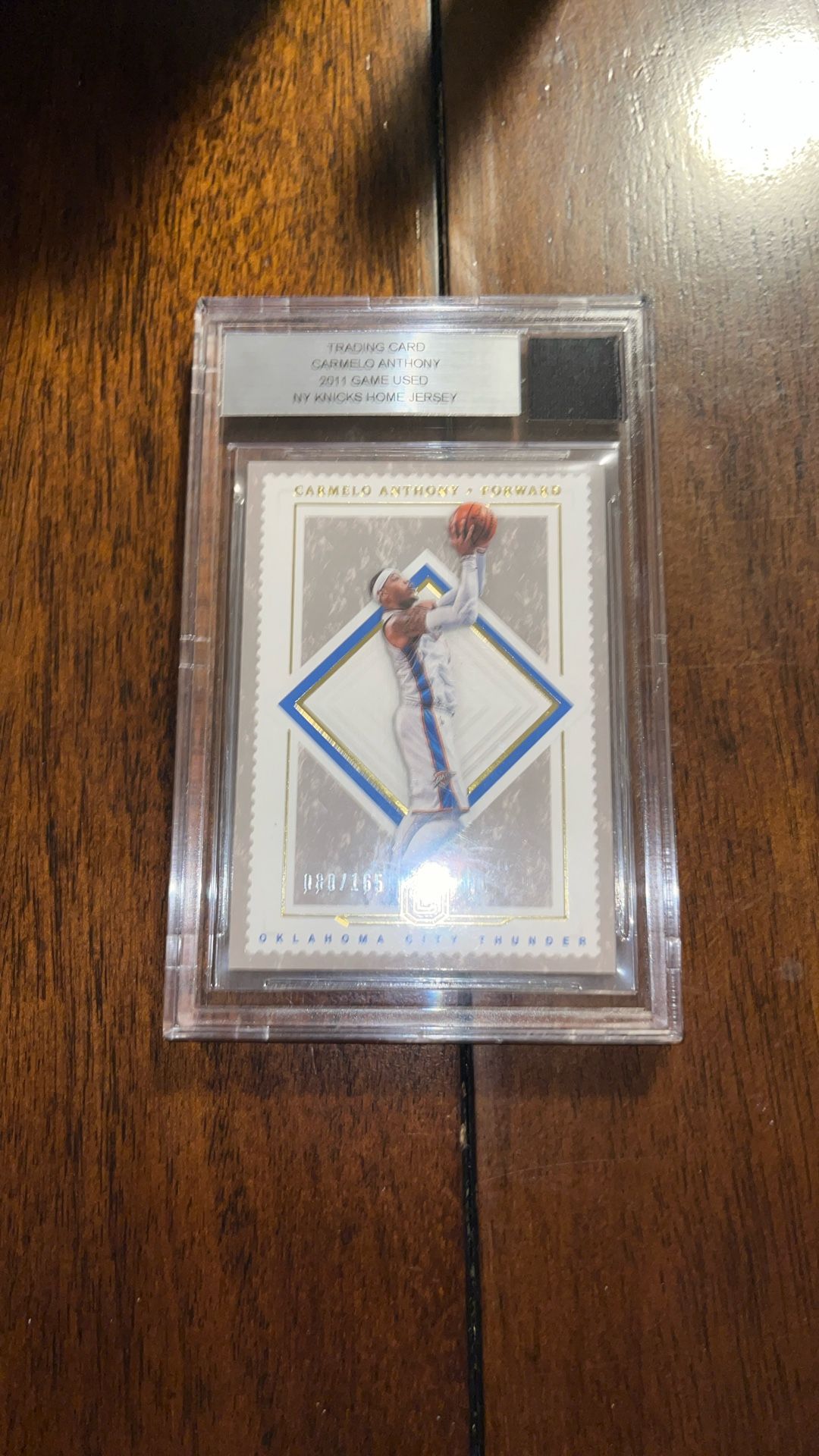 Carmelo Anthony Game Used Patch 2011