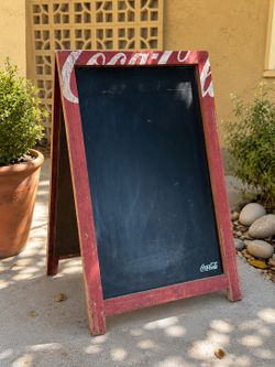 Coca-Cola Wooden A-Frame Menu Board