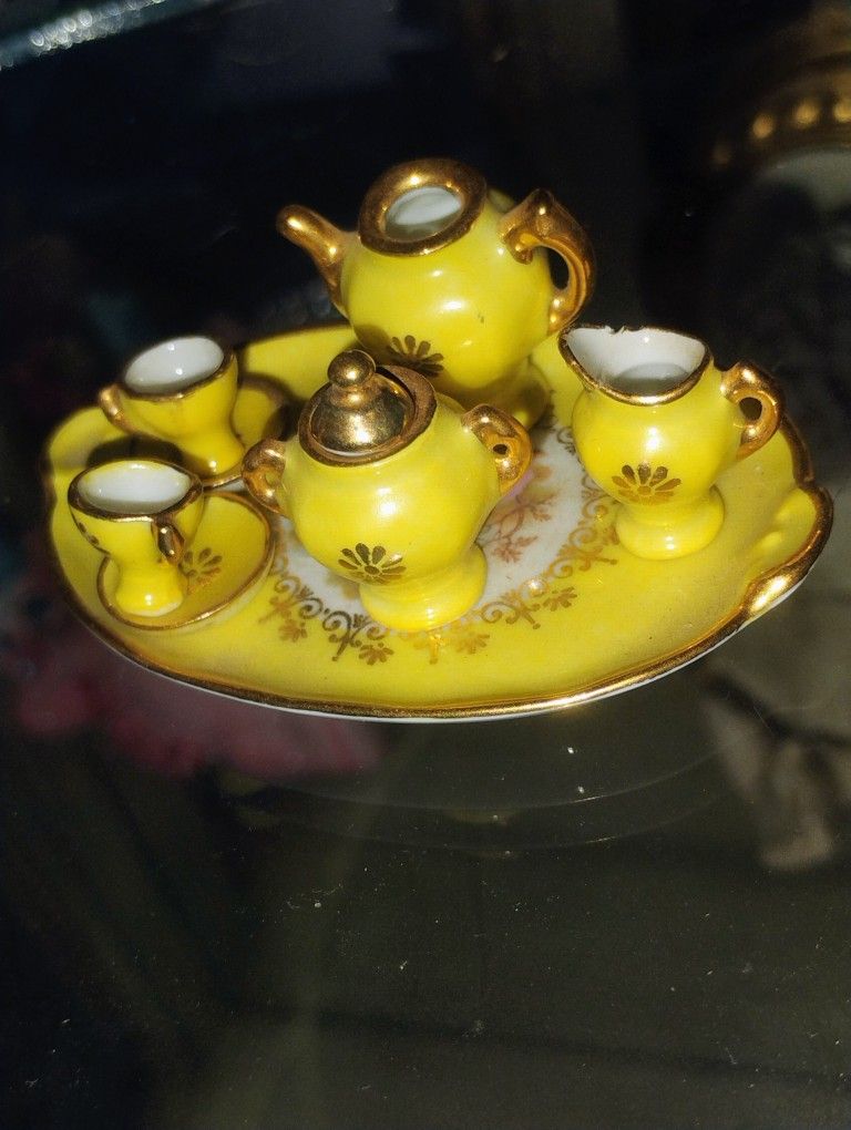 Vintage Limoges Miniature Tea Set