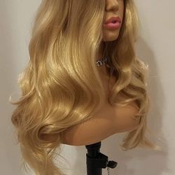 Long Blonde Wavy Wig