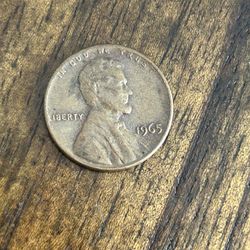 No Mint Mark 1965 Penny