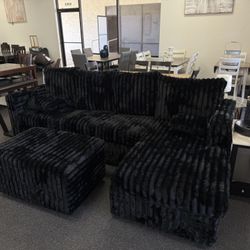 Sectional With Ottoman