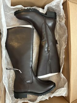 NEW 8.5  Brown Riding Knee Boots 