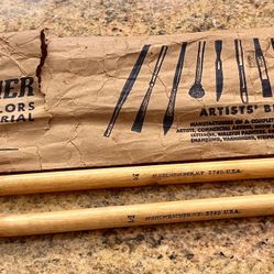 Vintage Art Supplies M Grumbacher  Brand New 2 Brushes in Original Package