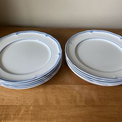 10 Dinner Plates, Villeroy & Boch Casa Azul Modesto