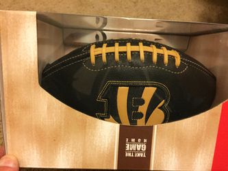 Bengals black and gold full size football.