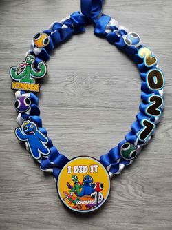 Rainbow Friends Graduation Lei