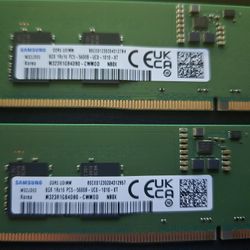  16 Gb DDR5-5600 2x8 Udimm Samsung Lenovo Ram Sticks