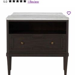 Gabby nightstand real marble
