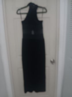 Beautiful black suede dress