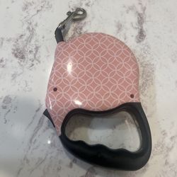 Retractable Pink Dog Leash