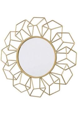 Metal round mirror