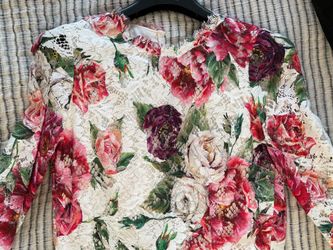 Dolce Gabbana Floral Lace Dress New With Tags