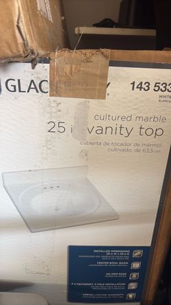 Glacier Bay 25 inch vanity top