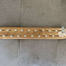 Bamboo Tie Rack Organizer