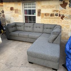 Smoke Grey Sectional Couch