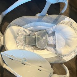 ingenuity 2 in 1 compact portable automatic baby swing