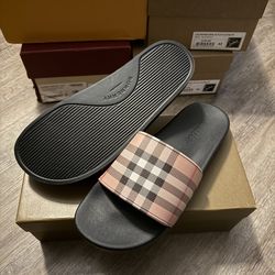 Burberry Check Slides