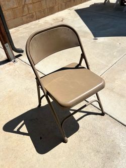 Metal folding chairs