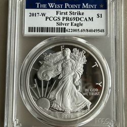 2017-W 1oz PCGS PR69DCAM EAGLE SILVER COIN 