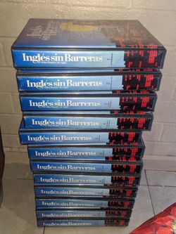 Ingles Sin Barreras Set 1-12 VHS Cassette, Read Description