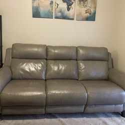 Leather Sofa Set Electric Recliners