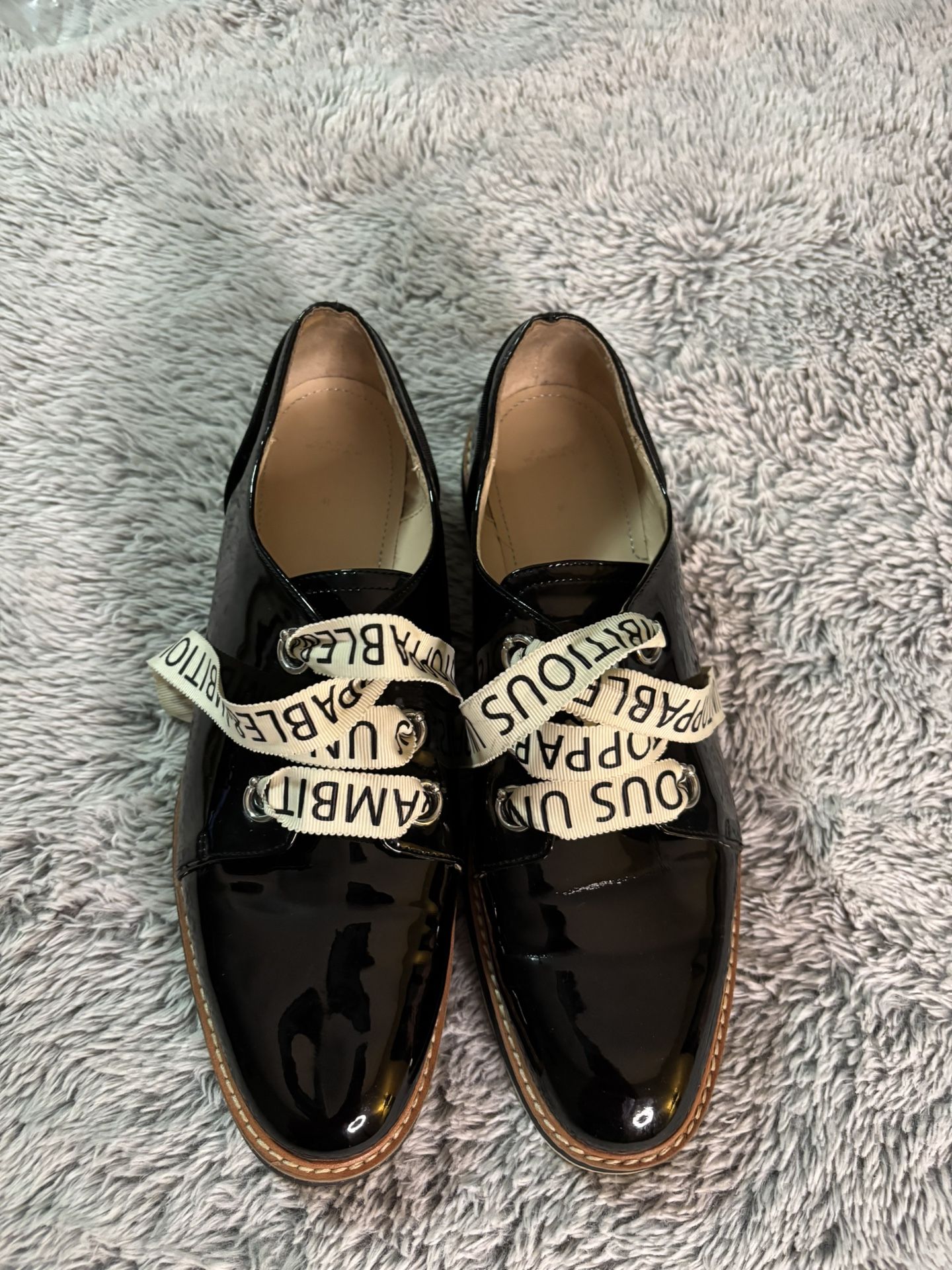 Zara Unstoppable & Ambitious Super Shiny Dress Sneakers