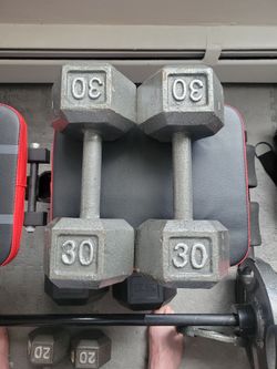 30lb dumbells for starters