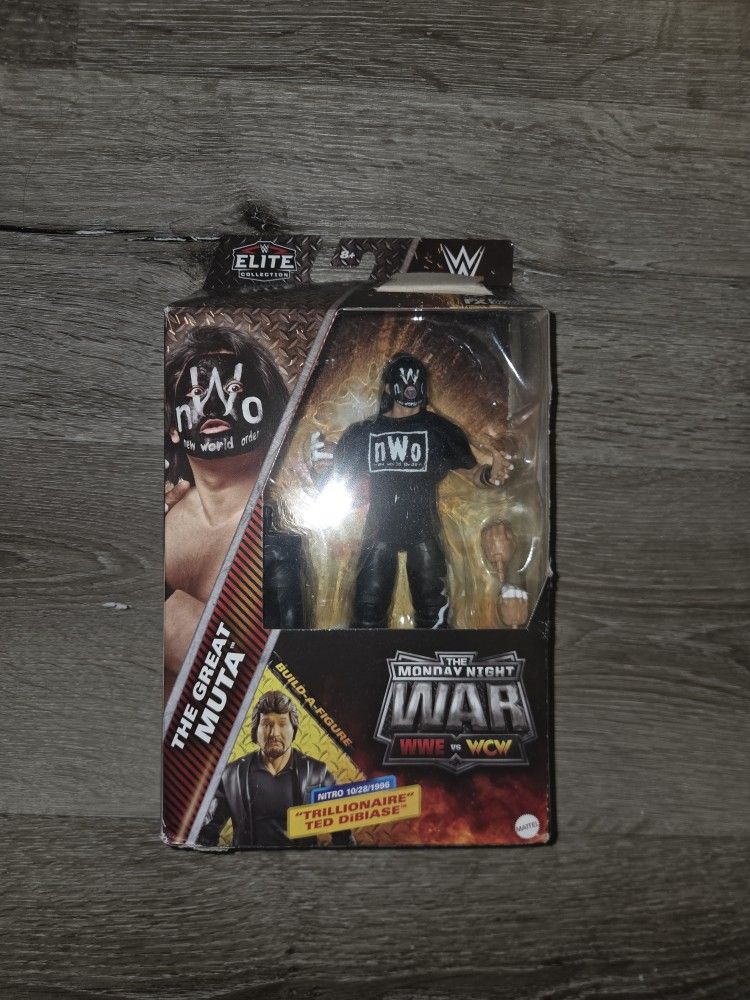 WWE Elite Monday Night Wars The Great Muta Series 7 Figure With BAF Piece