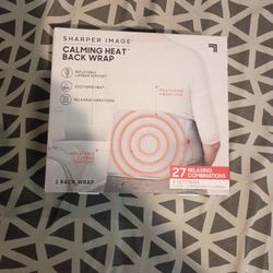 Brand New Sharper Image Calming Heat Back Wrap