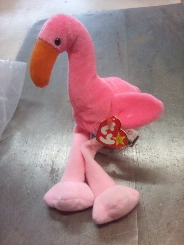 Rare Pinky The Flamingo Beanie Baby