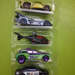 Batman Hotwheels 5 Pack