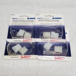 AMP Connectors AMP/WALDOM 618-3 General Purpose 3 Position Free Hanging 20-14 AWG (ALL 4-PACKS FOR $6.00)