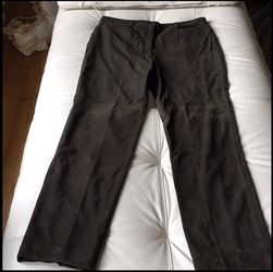 Suede ladies pants