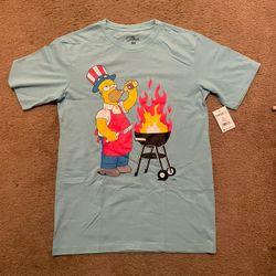 The Simpsons blue Homer Simpson tee, Size XS #simpsons #cartoon fits more like s/m